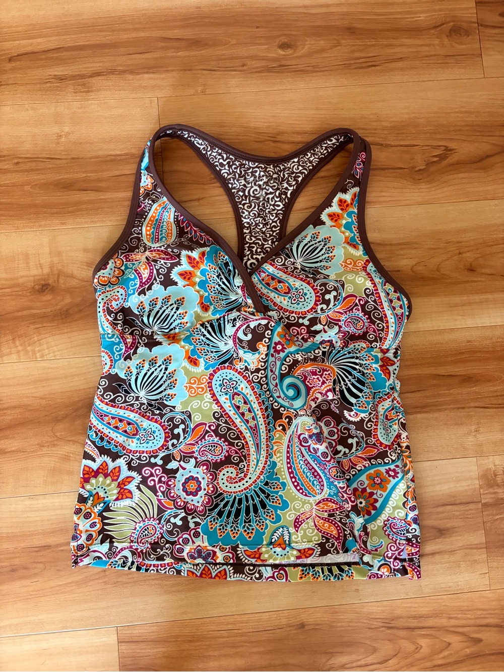 Women’s Paisley Racerback Swim Top